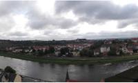 Blick von der Albrechtsburg – auf die andere Elbuferseite  Neustadt von Meissen