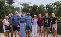 Gruppe in gardens by the bay